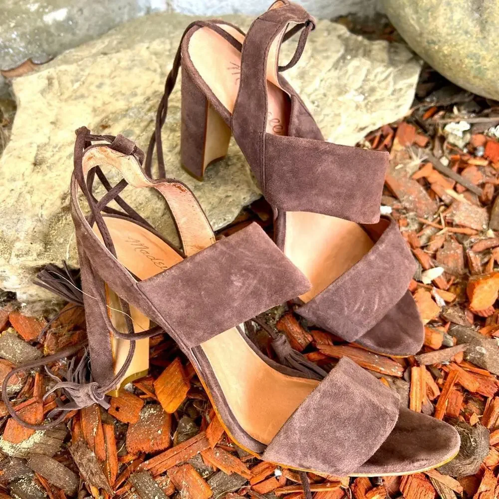 Madewell Octavia Tassel Sandal Heel - Picture 3 of 5